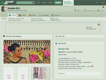 Tablet Screenshot of moode-girl.deviantart.com