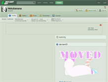 Tablet Screenshot of nekobanana.deviantart.com
