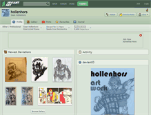 Tablet Screenshot of hollenhors.deviantart.com