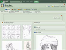 Tablet Screenshot of koyu-chan.deviantart.com