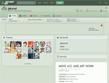 Tablet Screenshot of jakxred.deviantart.com