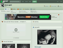 Tablet Screenshot of marylugosi.deviantart.com