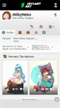 Mobile Screenshot of milkyneko.deviantart.com