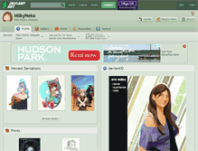 Tablet Screenshot of milkyneko.deviantart.com