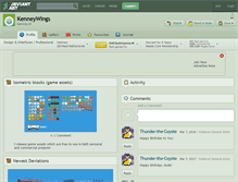 Tablet Screenshot of kenneywings.deviantart.com