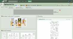 Desktop Screenshot of fighting-wolf-fist.deviantart.com