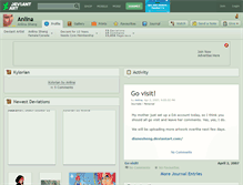 Tablet Screenshot of anlina.deviantart.com