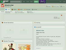 Tablet Screenshot of minomi-chan.deviantart.com