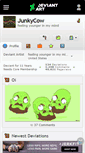 Mobile Screenshot of junkycow.deviantart.com