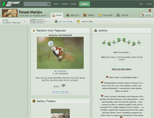 Tablet Screenshot of forest-world.deviantart.com