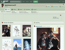 Tablet Screenshot of battlehammer89.deviantart.com