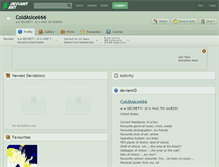 Tablet Screenshot of coldasice666.deviantart.com