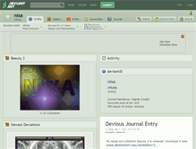Tablet Screenshot of nixa.deviantart.com