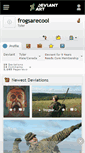 Mobile Screenshot of frogsarecool.deviantart.com