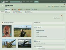 Tablet Screenshot of frogsarecool.deviantart.com