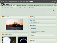 Tablet Screenshot of mclandis.deviantart.com
