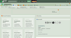 Desktop Screenshot of lonesomecry.deviantart.com