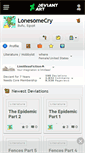 Mobile Screenshot of lonesomecry.deviantart.com