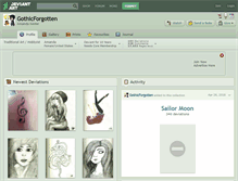 Tablet Screenshot of gothicforgotten.deviantart.com