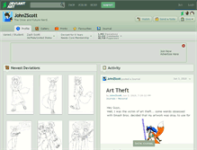 Tablet Screenshot of johnzscott.deviantart.com