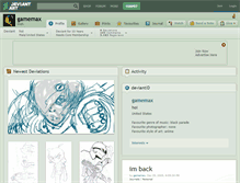 Tablet Screenshot of gamemax.deviantart.com