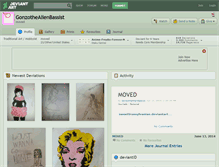Tablet Screenshot of gonzothealienbassist.deviantart.com