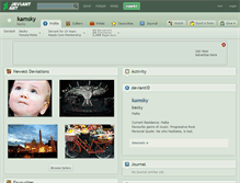 Tablet Screenshot of kamsky.deviantart.com