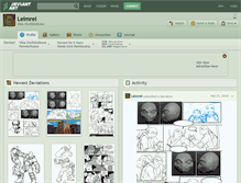 Tablet Screenshot of leimrei.deviantart.com