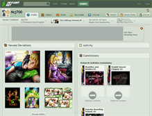 Tablet Screenshot of ncj700.deviantart.com