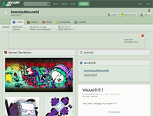 Tablet Screenshot of knockoutheworld.deviantart.com