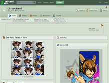 Tablet Screenshot of cirrus-okami.deviantart.com