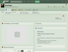 Tablet Screenshot of lima-bean.deviantart.com