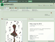 Tablet Screenshot of jakofheartz5870.deviantart.com