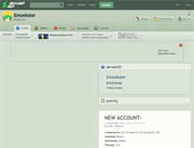 Tablet Screenshot of emonkster.deviantart.com
