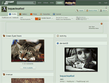 Tablet Screenshot of loquaciousfool.deviantart.com