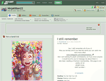 Tablet Screenshot of ninjakitten22.deviantart.com