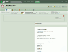 Tablet Screenshot of caramelkirby45.deviantart.com