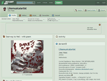 Tablet Screenshot of likemusicalartist.deviantart.com