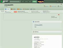 Tablet Screenshot of lolatack892.deviantart.com