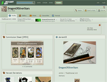 Tablet Screenshot of dragonofsilverstars.deviantart.com