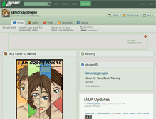 Tablet Screenshot of iamcrazypeople.deviantart.com