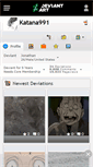 Mobile Screenshot of katana991.deviantart.com