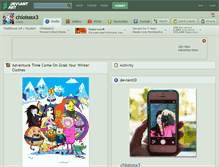 Tablet Screenshot of chloisssx3.deviantart.com