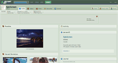 Desktop Screenshot of epicscreen.deviantart.com