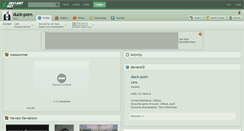 Desktop Screenshot of duck-porn.deviantart.com