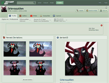 Tablet Screenshot of grievousalien.deviantart.com