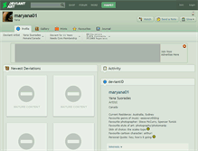 Tablet Screenshot of maryana01.deviantart.com