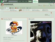Tablet Screenshot of mortaleredwolf.deviantart.com