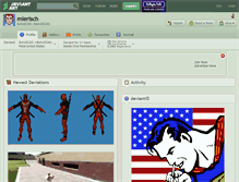 Tablet Screenshot of mierisch.deviantart.com