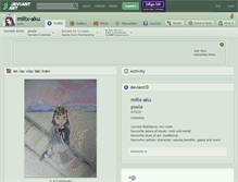 Tablet Screenshot of milix-aku.deviantart.com